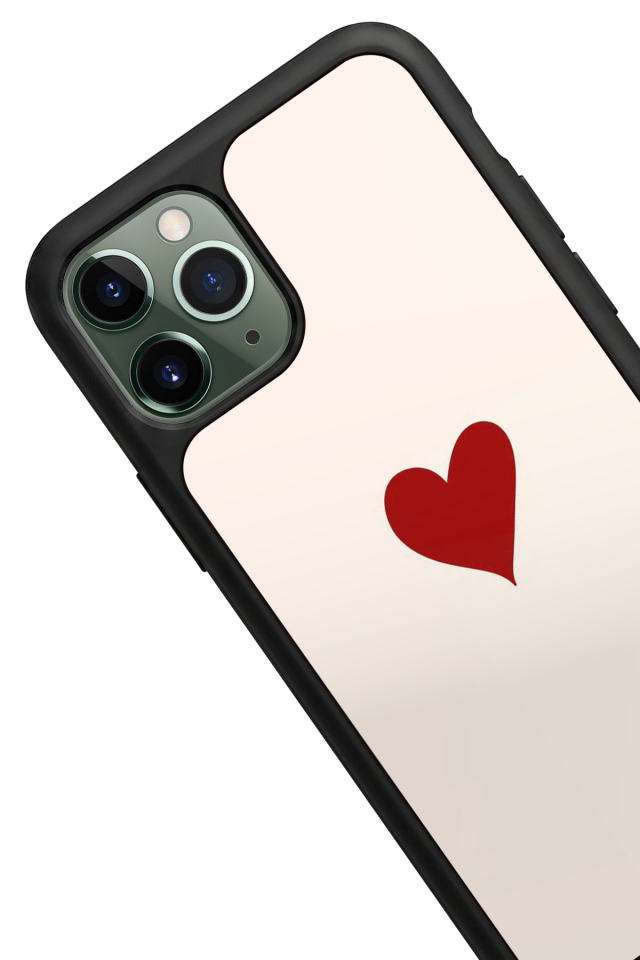 iPhone 11 Pro Uyumlu Kalp Love Tasarımlı Glossy Premium Kılıf