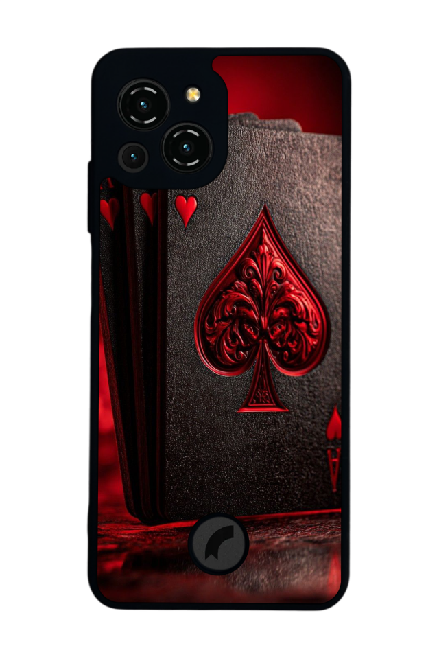 Reeder S23 Pro Max Uyumlu Kart Tasarımlı Glossy Premium Kılıf