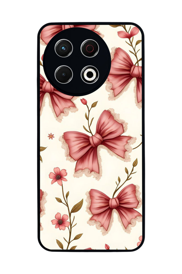 Tecno Spark 30 Pro Uyumlu Kurdele Tasarımlı Glossy Premium Kılıf