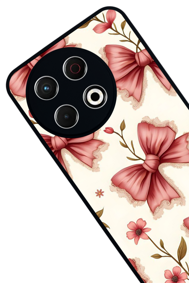 Tecno Spark 30 Pro Uyumlu Kurdele Tasarımlı Glossy Premium Kılıf