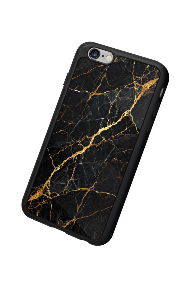 iPhone 6 Plus Uyumlu Mermer Marble Tasarımlı Glossy Premium Kılıf