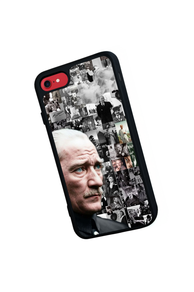 iPhone 8 Uyumlu Mustafa Kemal Ataturk Tasarımlı Glossy Premium Kılıf