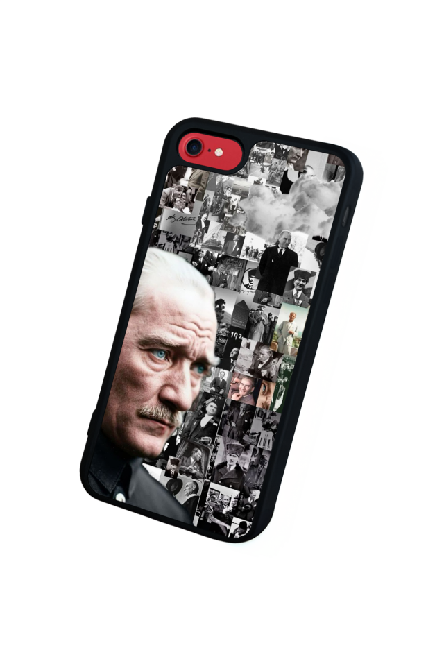 iPhone 8 Uyumlu Mustafa Kemal Ataturk Tasarımlı Glossy Premium Kılıf