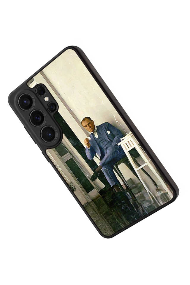 Samsung Galaxy S26 Ultra Uyumlu Mustafa Kemal Ataturk Tasarımlı Glossy Premium Kılıf