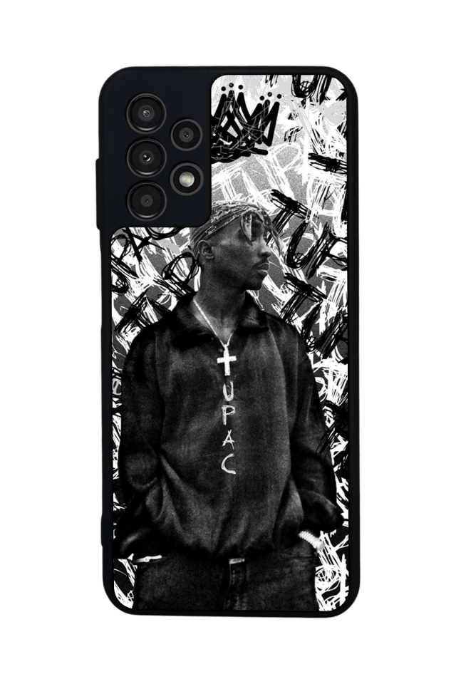 Samsung Galaxy A23 Uyumlu Tupac Tasarımlı Glossy Premium Kılıf