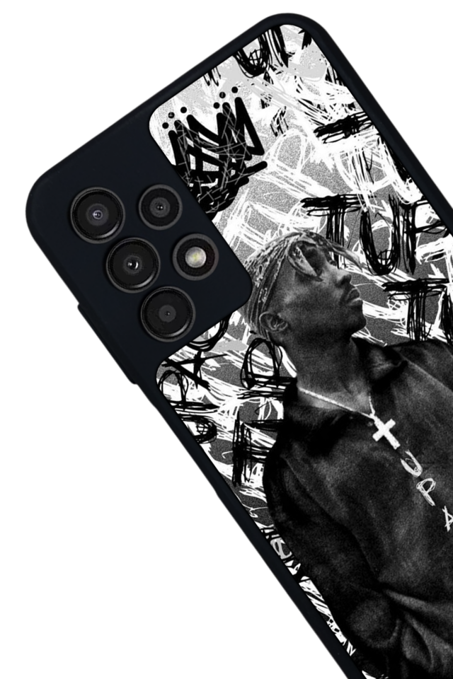 Samsung Galaxy A23 Uyumlu Tupac Tasarımlı Glossy Premium Kılıf