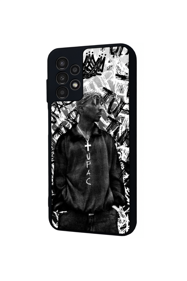 Samsung Galaxy A23 Uyumlu Tupac Tasarımlı Glossy Premium Kılıf