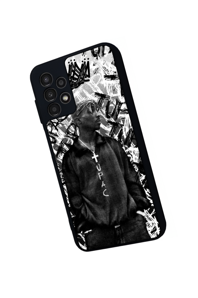 Samsung Galaxy A23 Uyumlu Tupac Tasarımlı Glossy Premium Kılıf