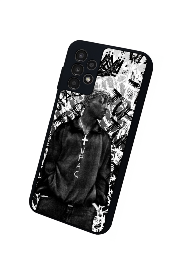 Samsung Galaxy A23 Uyumlu Tupac Tasarımlı Glossy Premium Kılıf