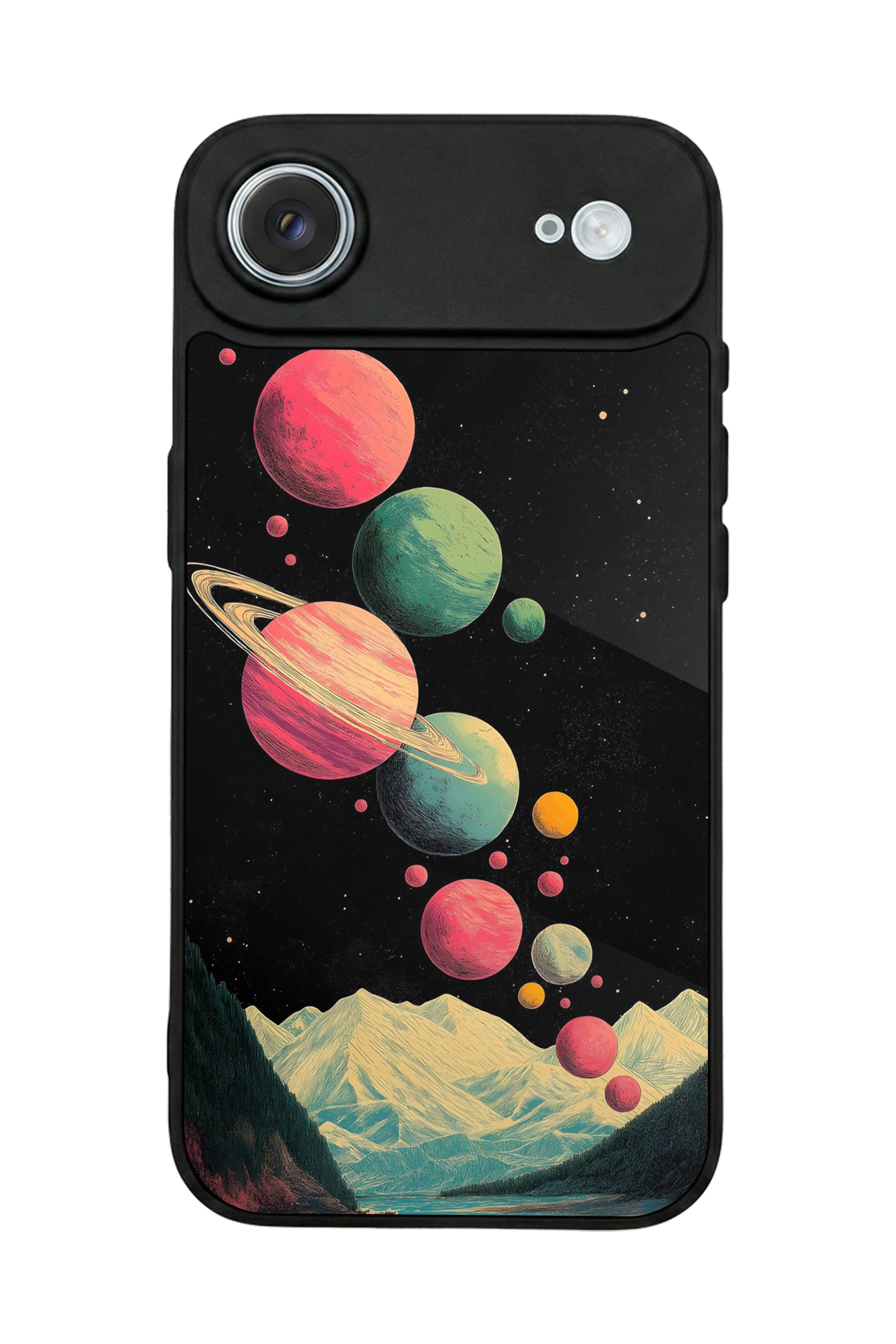 iPhone 17 Air Uyumlu Uzay Tasarımlı Glossy Premium Kılıf