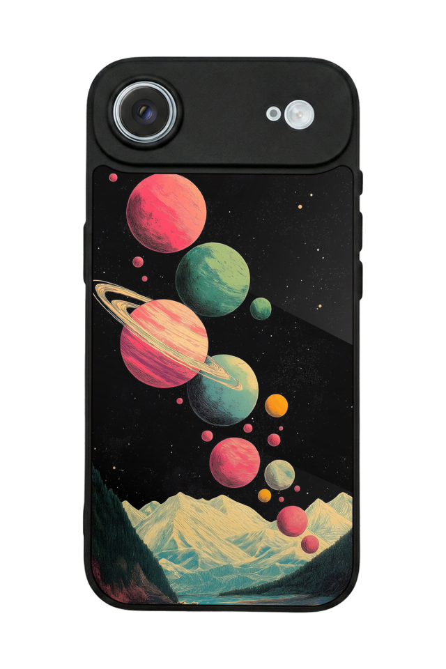 iPhone 17 Air Uyumlu Uzay Tasarımlı Glossy Premium Kılıf