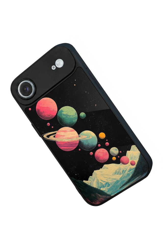 iPhone 17 Air Uyumlu Uzay Tasarımlı Glossy Premium Kılıf