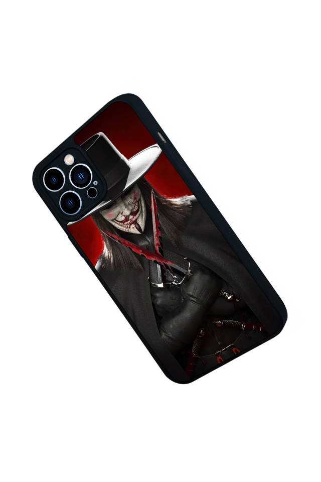 iPhone 13 Pro Max Uyumlu Vendetta Tasarımlı Glossy Premium Kılıf