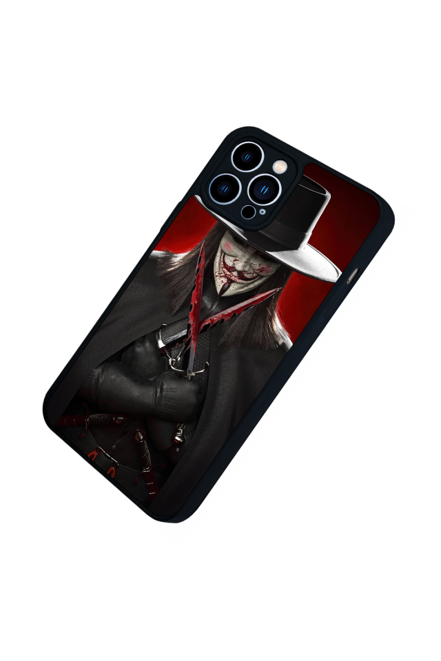 iPhone 13 Pro Max Uyumlu Vendetta Tasarımlı Glossy Premium Kılıf