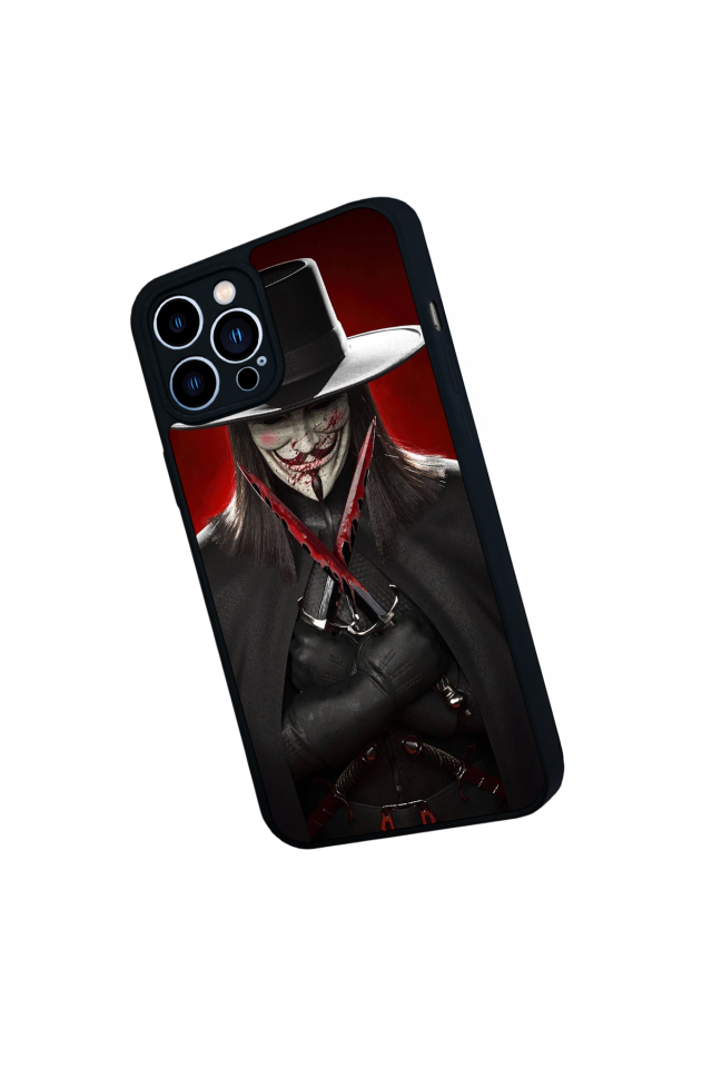 iPhone 13 Pro Max Uyumlu Vendetta Tasarımlı Glossy Premium Kılıf