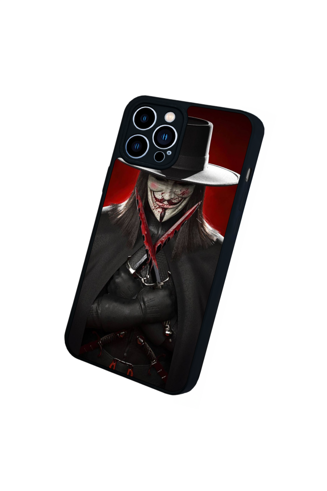 iPhone 13 Pro Max Uyumlu Vendetta Tasarımlı Glossy Premium Kılıf