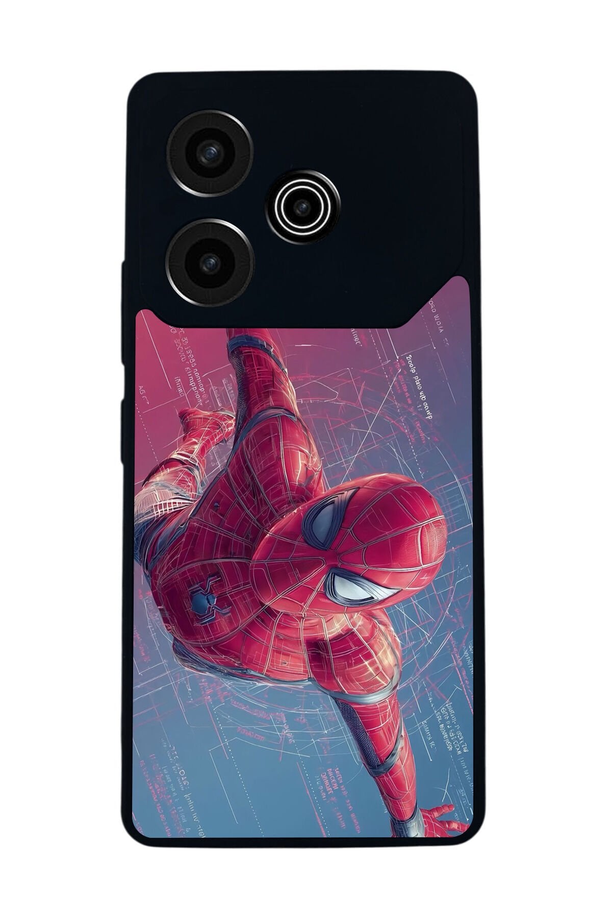 Tecno Pova 6 Uyumlu Spider Man ( Örümcek Adam ) Tasarımlı Glossy Premium Kılıf