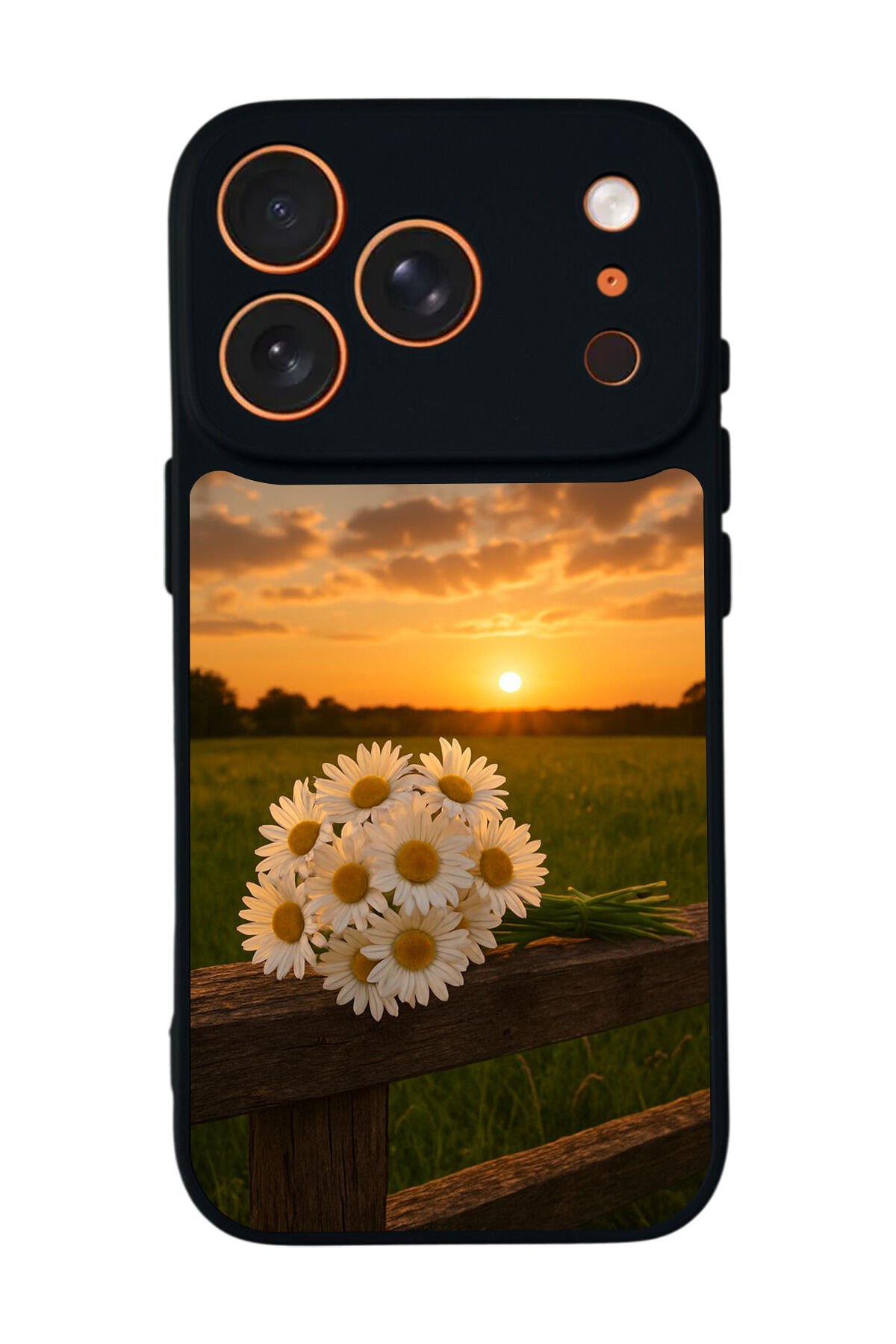 iPhone 17 Pro Uyumlu Cicek Tasarımlı Glossy Premium Kılıf