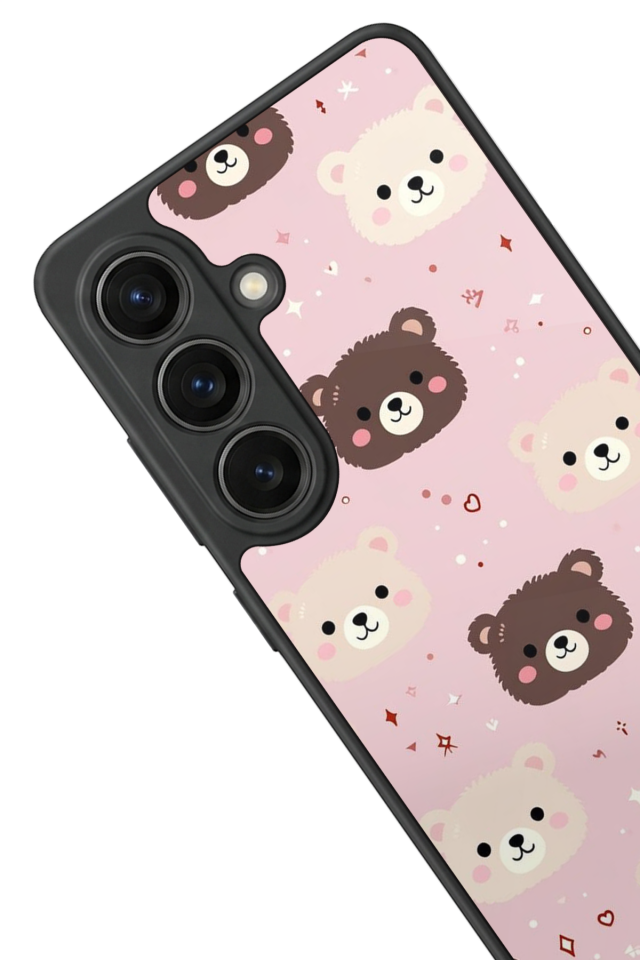 Samsung Galaxy S26 Uyumlu Ayı Tasarımlı Glossy Premium Kılıf