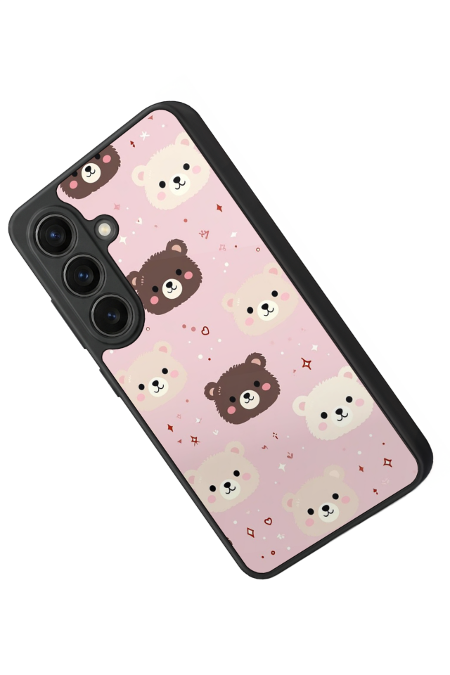 Samsung Galaxy S26 Uyumlu Ayı Tasarımlı Glossy Premium Kılıf