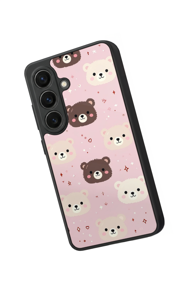 Samsung Galaxy S26 Uyumlu Ayı Tasarımlı Glossy Premium Kılıf