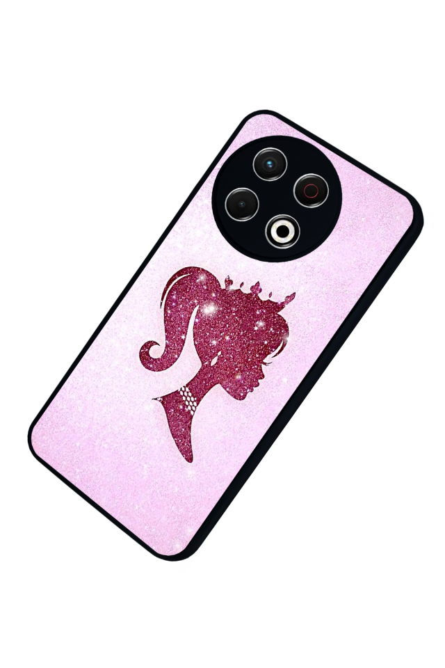 Tecno Spark 30 Pro Uyumlu Barbie Tasarımlı Glossy Premium Kılıf