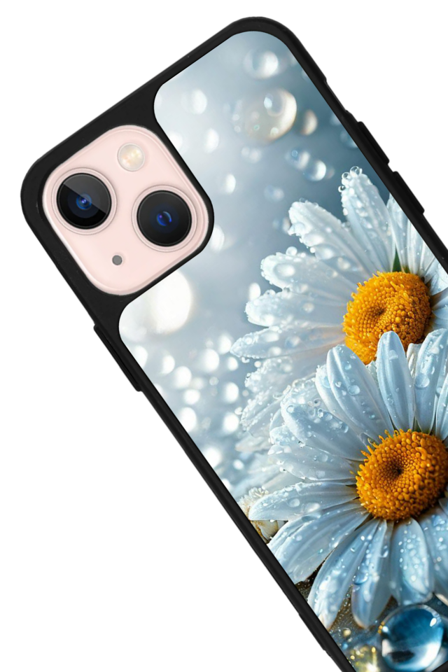 iPhone 15 Plus Uyumlu Cicek Tasarımlı Glossy Premium Kılıf