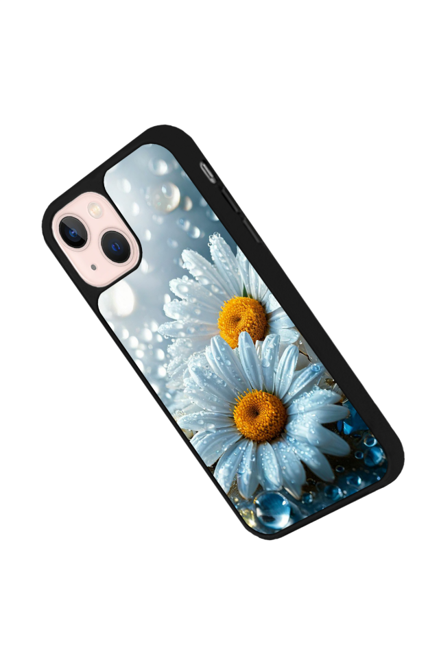 iPhone 15 Plus Uyumlu Cicek Tasarımlı Glossy Premium Kılıf
