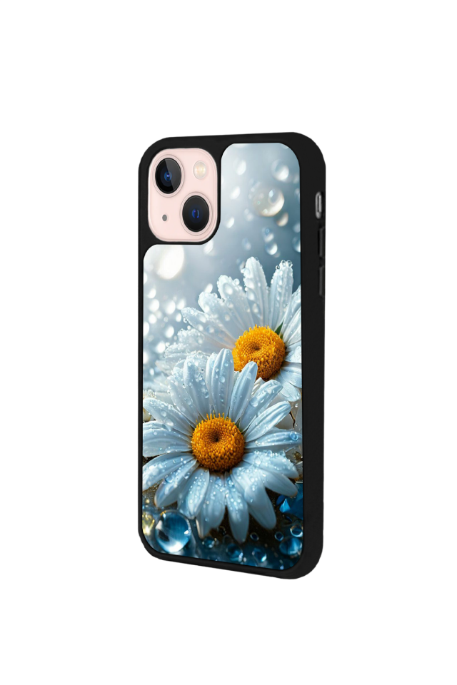 iPhone 15 Plus Uyumlu Cicek Tasarımlı Glossy Premium Kılıf