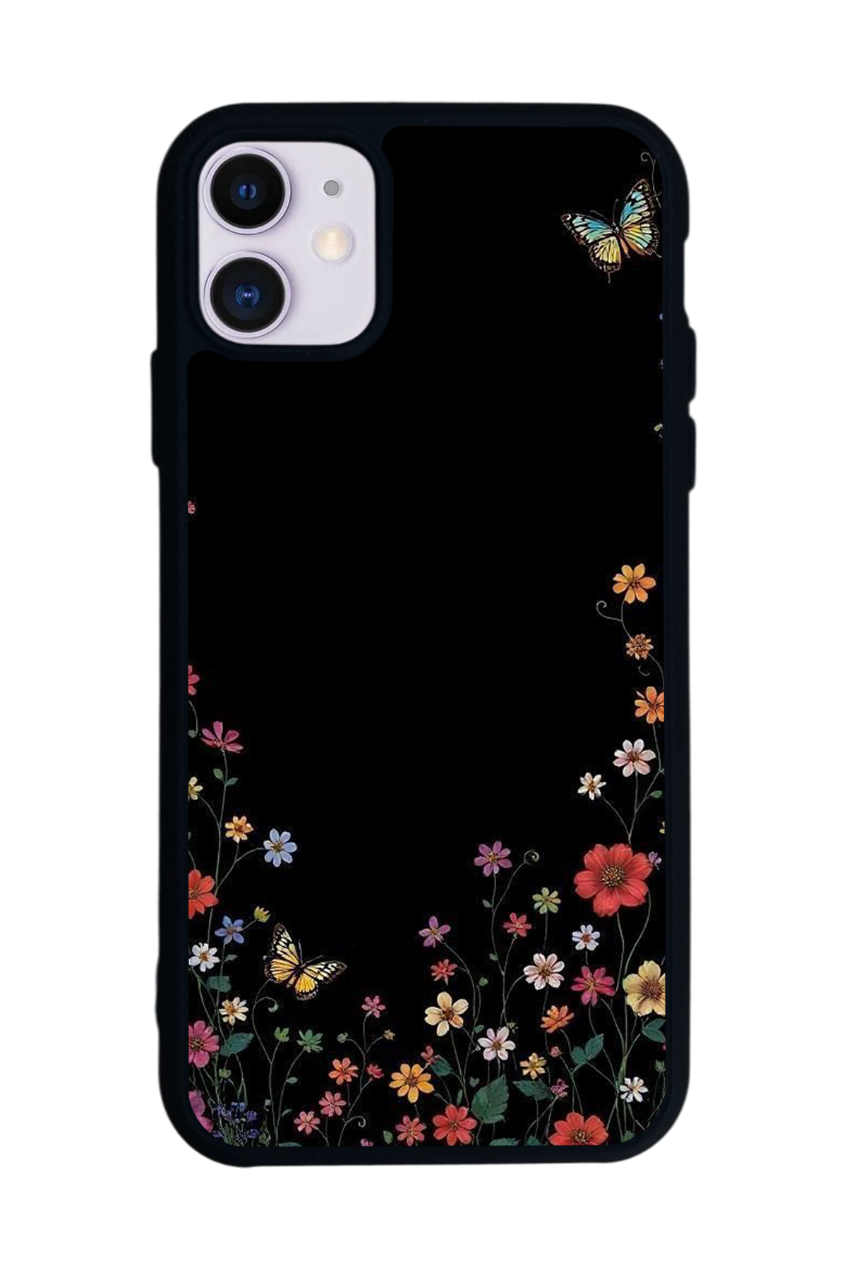 iPhone 11 Uyumlu Floral Tasarımlı Glossy Premium Kılıf