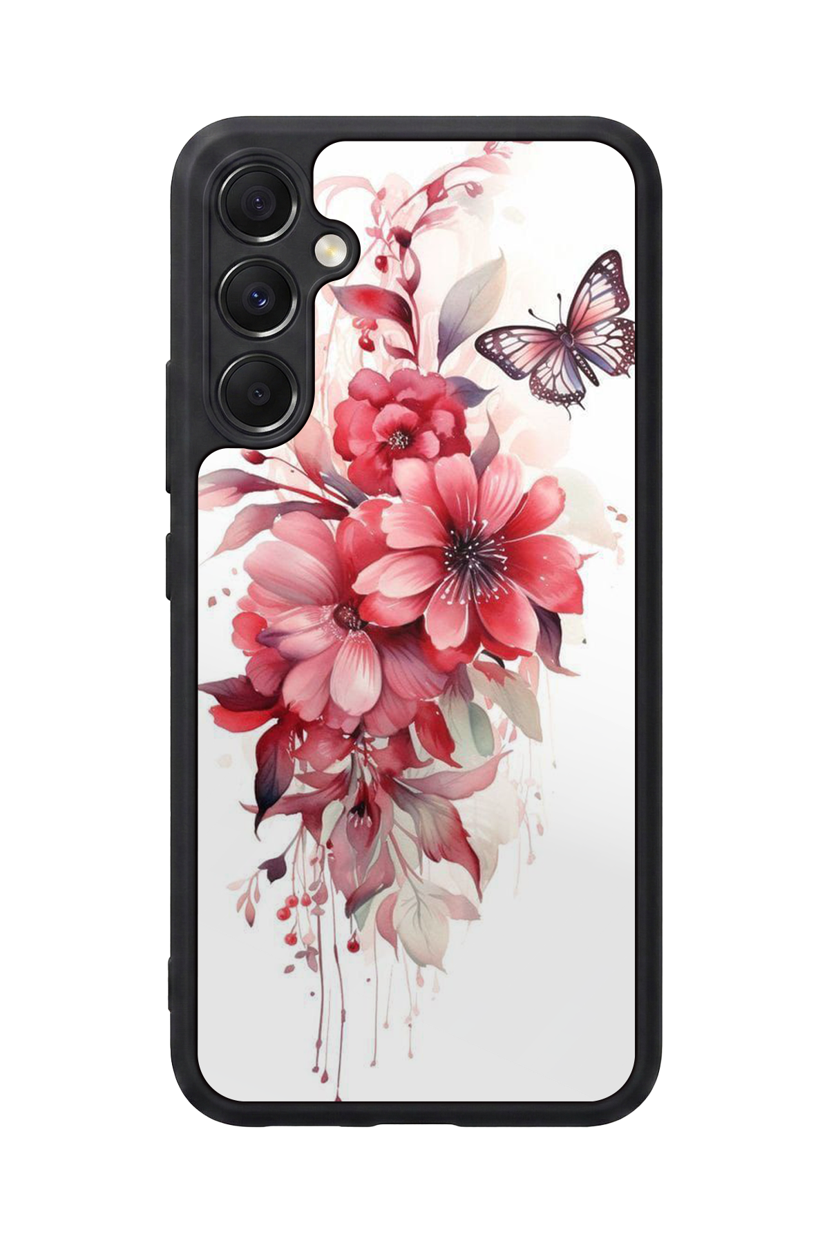 Samsung Galaxy M34 Uyumlu Floral Tasarımlı Glossy Premium Kılıf