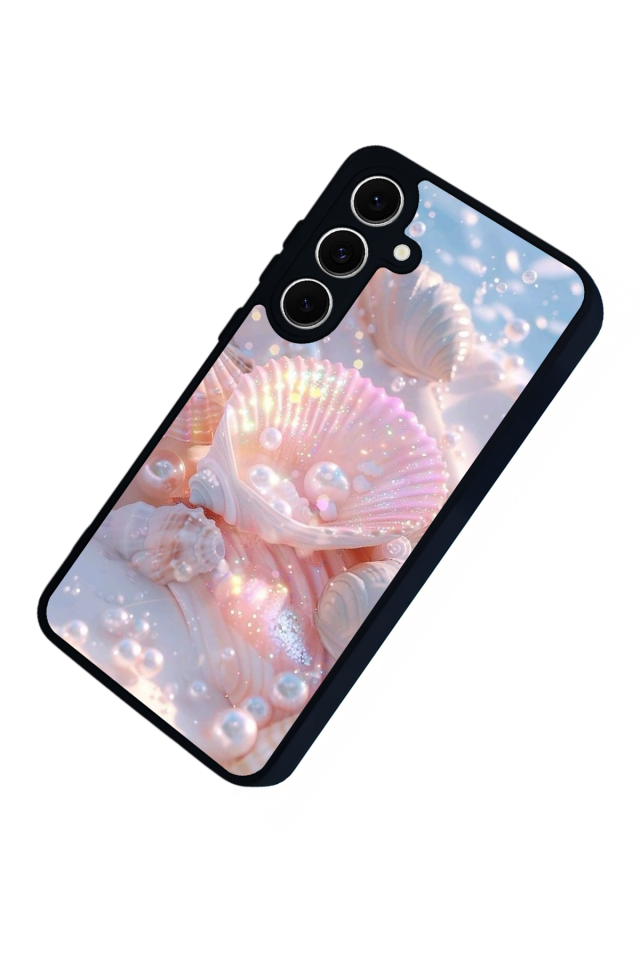 Samsung Galaxy S24 FE Uyumlu  İnci Tasarımlı Glossy Premium Kılıf