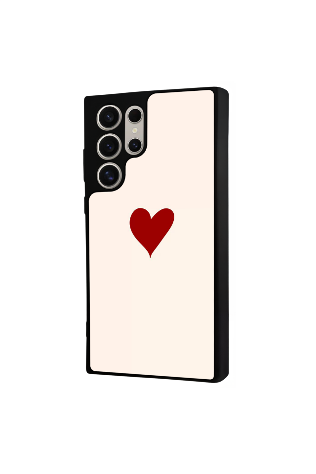 Samsung Galaxy S23 Ultra Uyumlu Kalp Love Tasarımlı Glossy Premium Kılıf