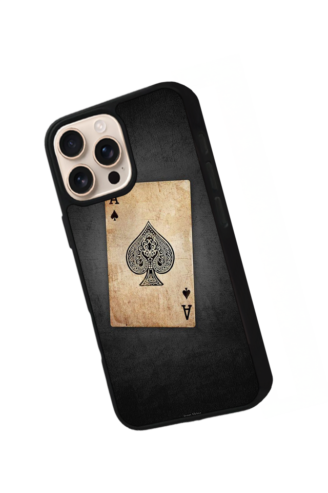 iPhone 16 Pro Uyumlu Kart Tasarımlı Glossy Premium Kılıf