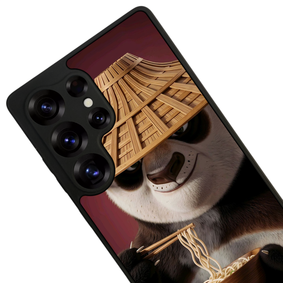 Samsung Galaxy S25 Ultra Uyumlu Kung Fu Panda Tasarımlı Glossy Premium Kılıf