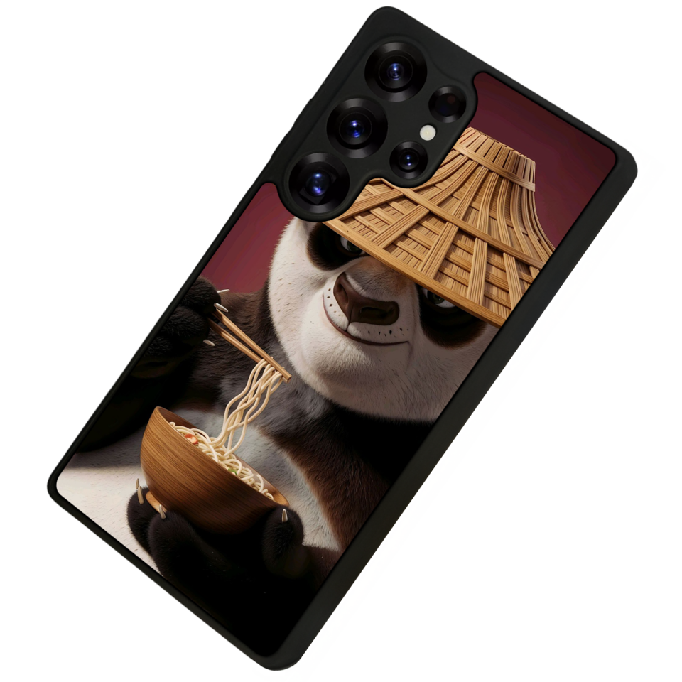 Samsung Galaxy S25 Ultra Uyumlu Kung Fu Panda Tasarımlı Glossy Premium Kılıf