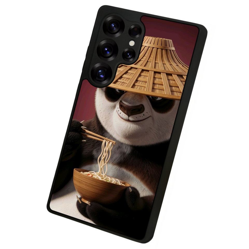 Samsung Galaxy S25 Ultra Uyumlu Kung Fu Panda Tasarımlı Glossy Premium Kılıf