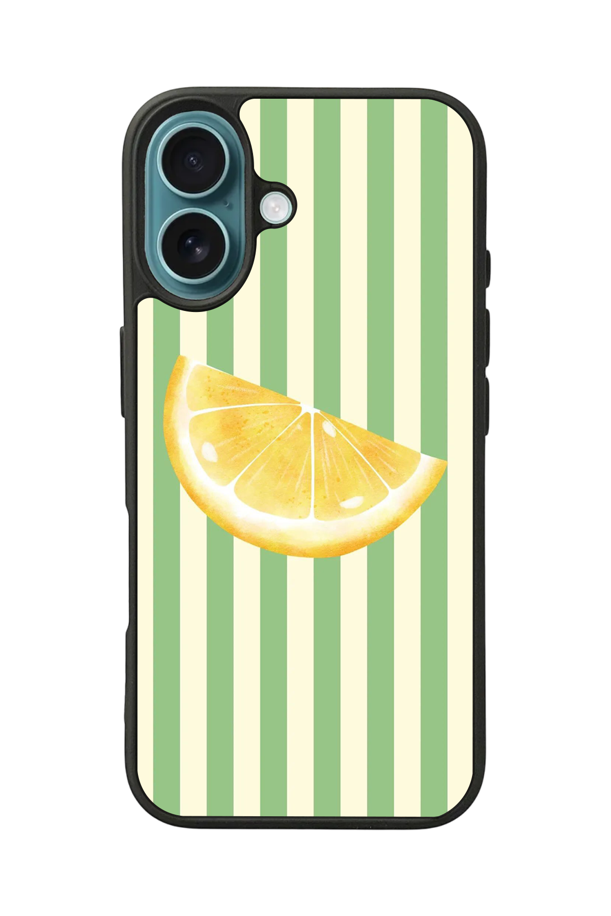 iPhone 16 Uyumlu Limon Tasarımlı Glossy Premium Kılıf