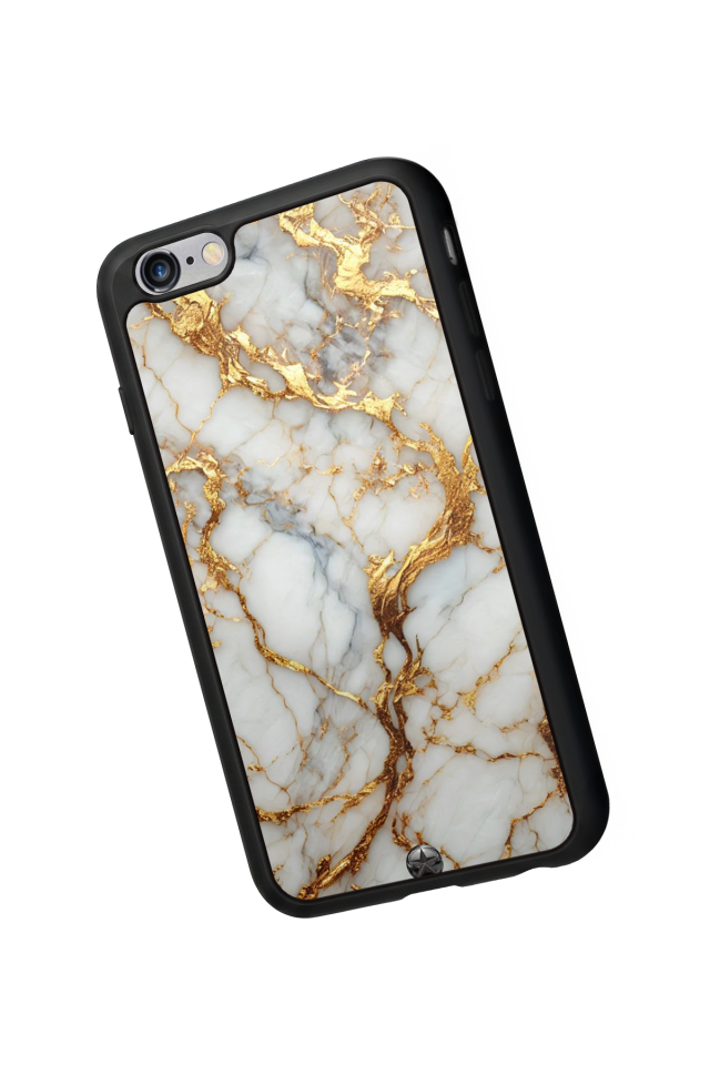iPhone 6 Plus Uyumlu Mermer Marble Tasarımlı Glossy Premium Kılıf