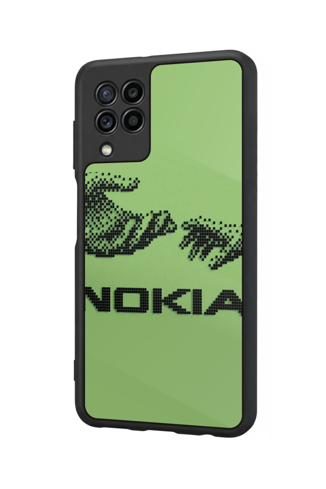 Samsung Galaxy M32 Uyumlu Nokia Tasarımlı Glossy Premium Kılıf