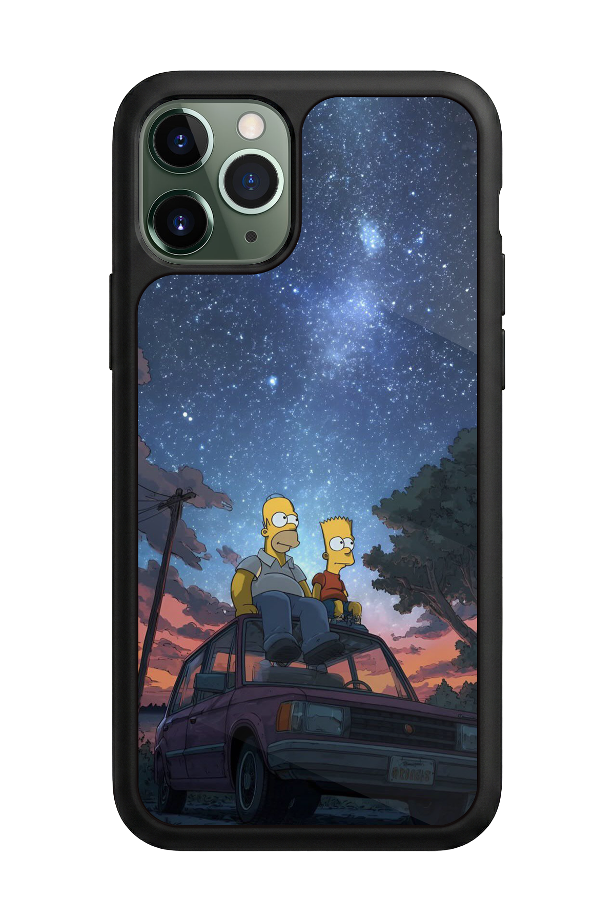 iPhone 11 Pro Max Uyumlu The Simpsons Tasarımlı Glossy Premium Kılıf