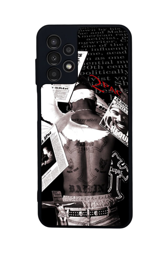 Samsung Galaxy A23 Uyumlu Tupac Tasarımlı Glossy Premium Kılıf