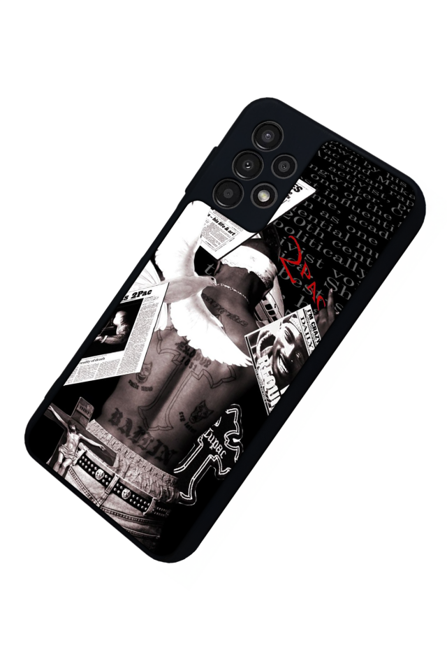 Samsung Galaxy A23 Uyumlu Tupac Tasarımlı Glossy Premium Kılıf