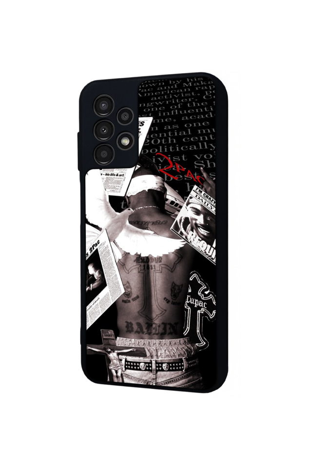 Samsung Galaxy A23 Uyumlu Tupac Tasarımlı Glossy Premium Kılıf