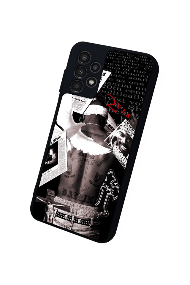 Samsung Galaxy A23 Uyumlu Tupac Tasarımlı Glossy Premium Kılıf