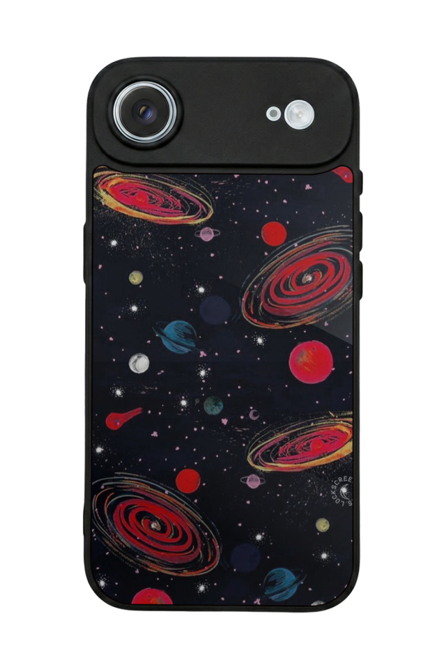 iPhone 17 Air Uyumlu Uzay Tasarımlı Glossy Premium Kılıf
