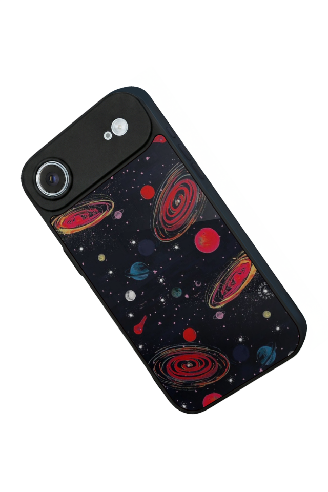 iPhone 17 Air Uyumlu Uzay Tasarımlı Glossy Premium Kılıf