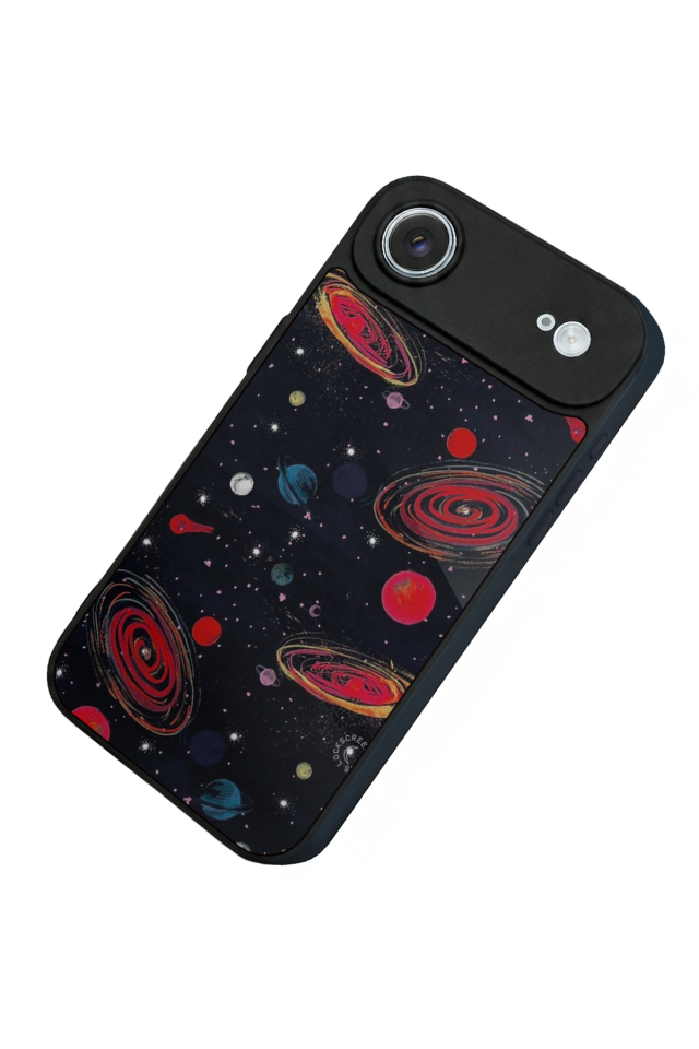 iPhone 17 Air Uyumlu Uzay Tasarımlı Glossy Premium Kılıf