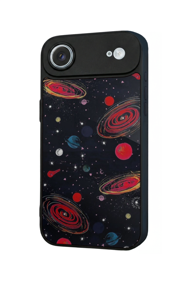 iPhone 17 Air Uyumlu Uzay Tasarımlı Glossy Premium Kılıf