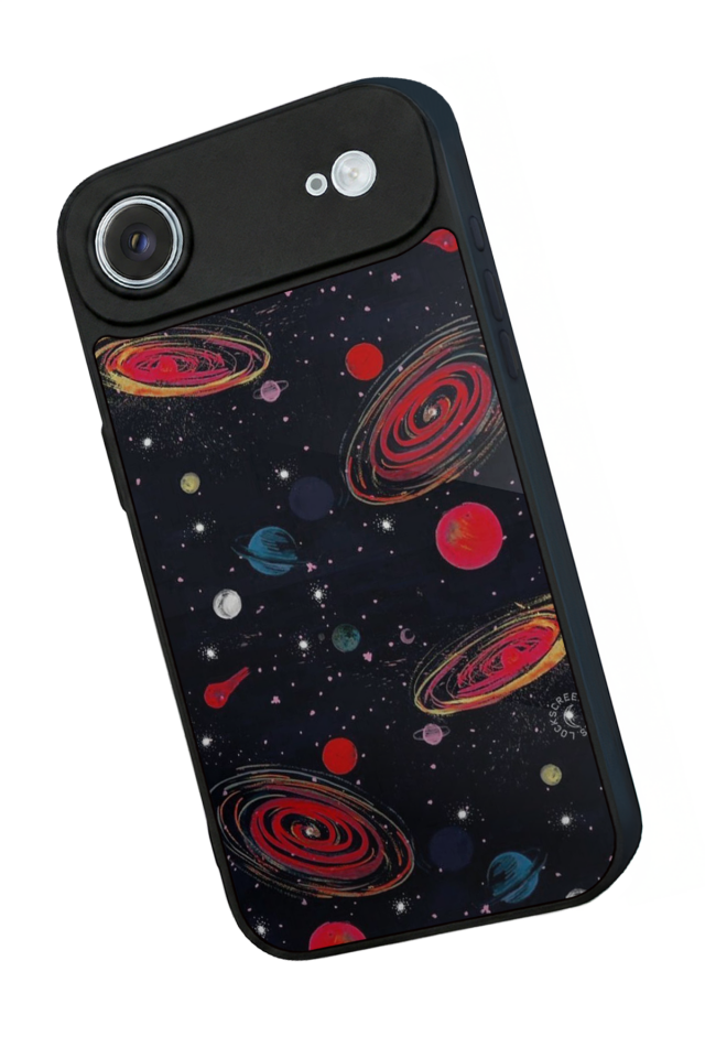 iPhone 17 Air Uyumlu Uzay Tasarımlı Glossy Premium Kılıf